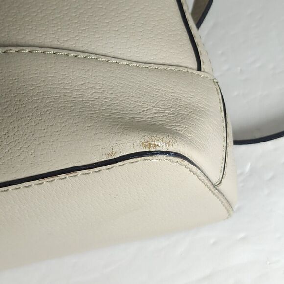 KATE SPADE NEW YORK Wellesley Rachelle ivory Leather Satchel Bag Purse - Picture 12 of 16
